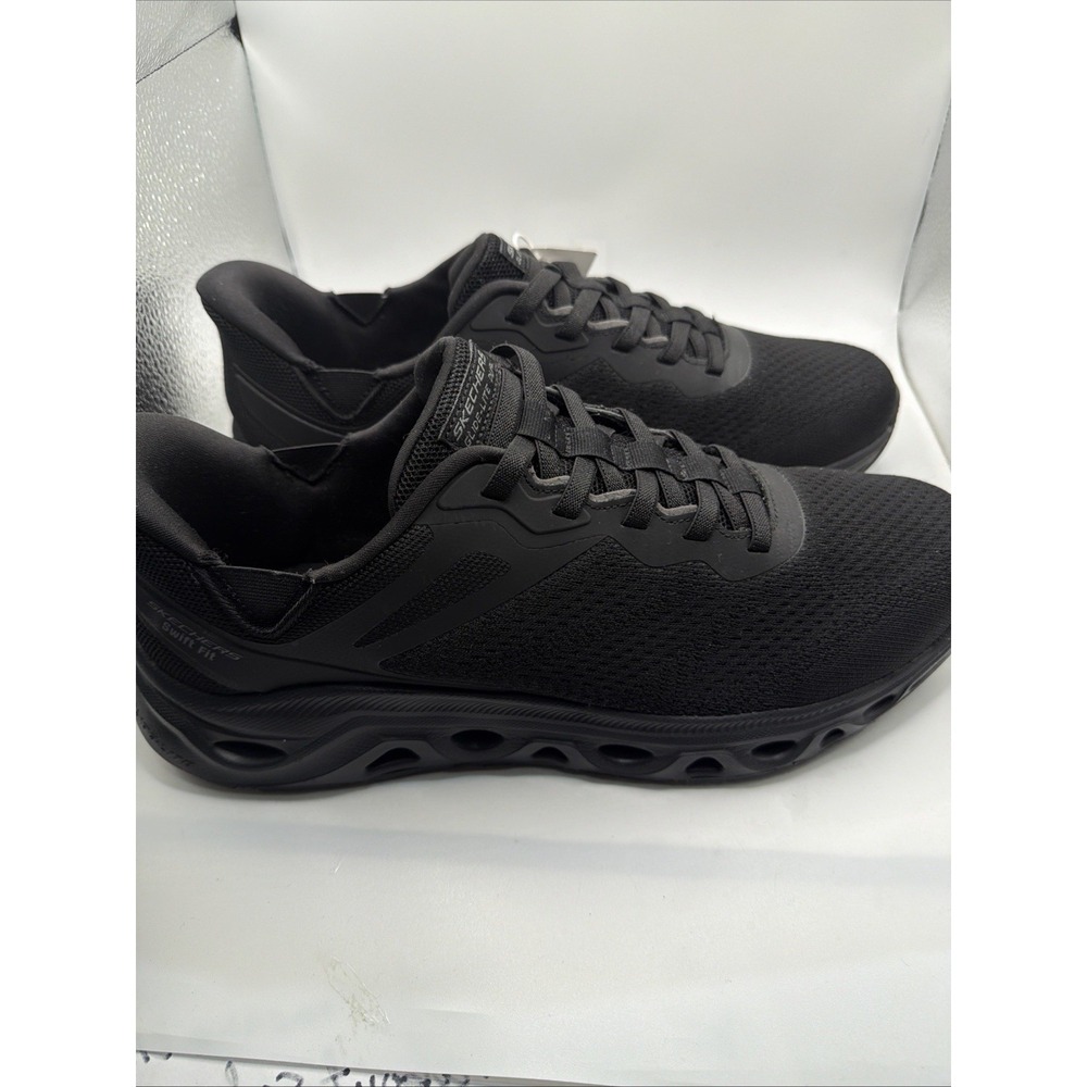 Skechers hands-free swift Fit men's Slip On Black No Bending Shoe. Size 9. New